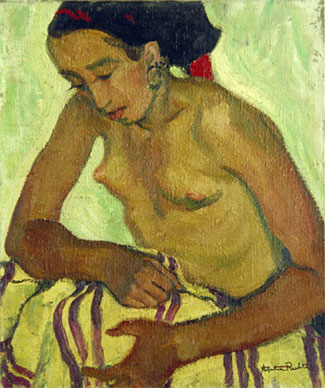 The nude with earring